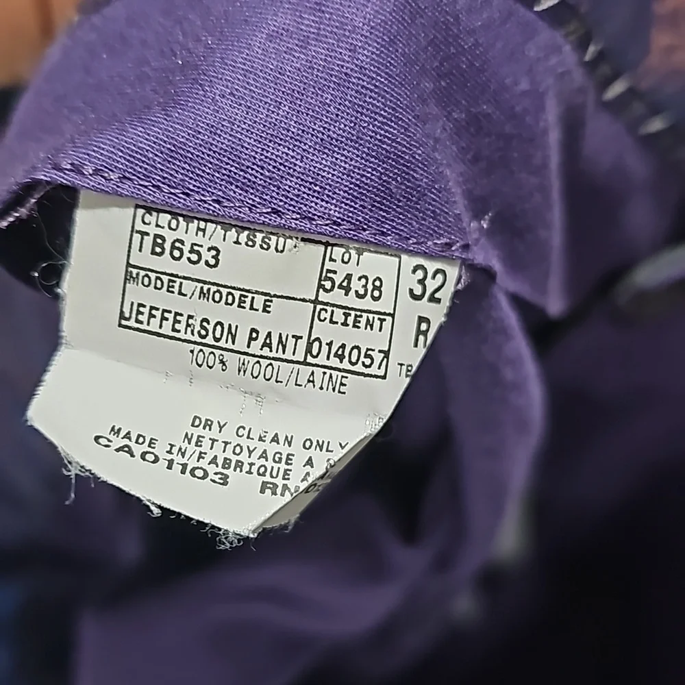 Ted Baker London Plaid Jefferson Pants Size 32x28 - Picture 3 of 5